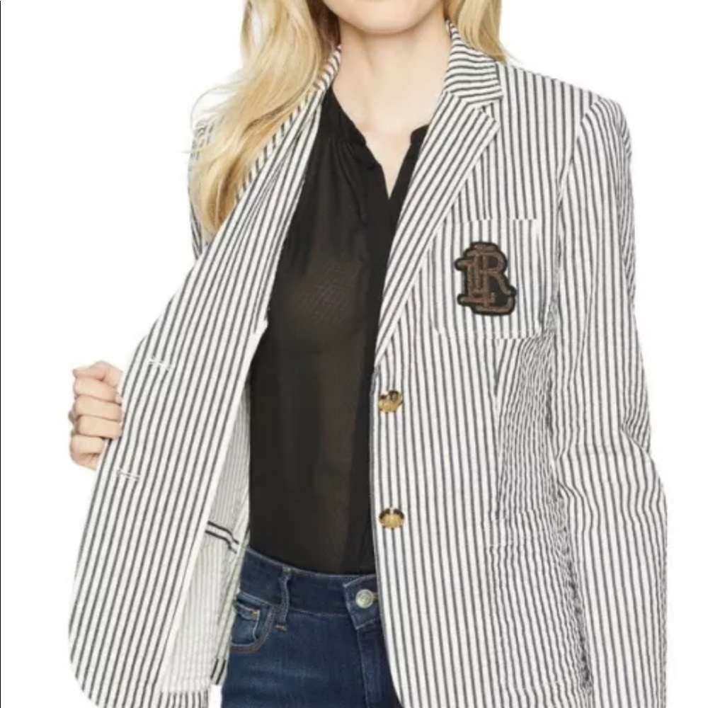 Ralph Lauren Blazer striped size 12 like new